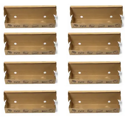 1000 Pcs, Kraft Paper 12 x 3 x 1.75 Inch Wrap Roll Box With Inside Lamination