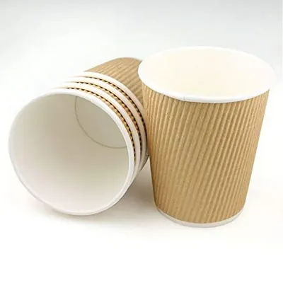 150 ml Regular, Disposable Double Wall (Kraft) Paper Glass, 240+280 GSM for Picnic, Travel, Food Truck (Pack of 1000 PCS)
