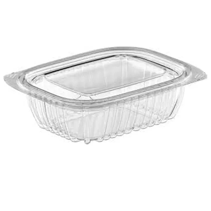 800 Pcs, 750 ml PET Hinged Transparent Container for Cookies, Snacks, Dry Fruits Packaging