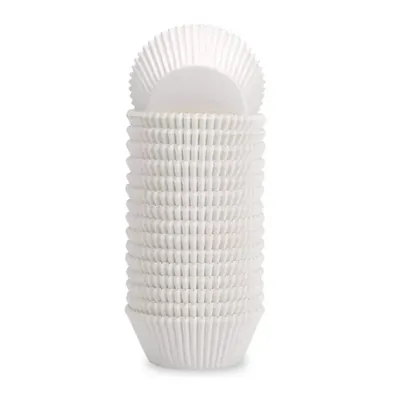 3000 Pcs, 50 x 35 mm White Paper Disposable Baking Cupcake Liners For Muffin/Bakers & Parties