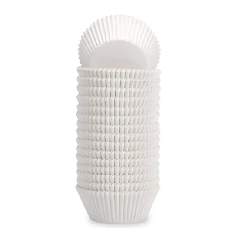 3000 Pcs, 50 x 35 mm White Paper Disposable Baking Cupcake Liners For Muffin/Bakers & Parties
