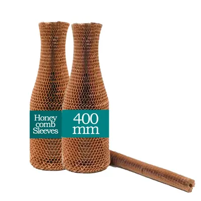 100 Pcs, Large Sized Honey Comb Sleeves for Safe and Secure Packaging (Size-400 mm)