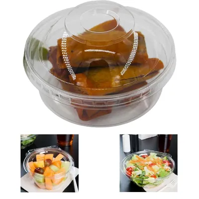 POCHEON ® 25pcs 250 ml Transparent Round Plastic Reusable Container
