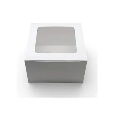 Premium 8 x 8 x 4 Inch 300 GSM, 1/2 kg Cake Box for Cake Shops, Cafes, and Takeaway Orders (Pack-50 Pcs)