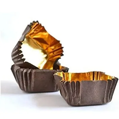 1000 Pcs, 25 x 55 Premium Royal Golden Inside Disposable Baking Cupcake Liners For Wedding, Birthday, Baby Shower
