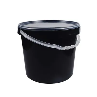 90 Pcs, 3200 ml Black Round Biryani Bucket