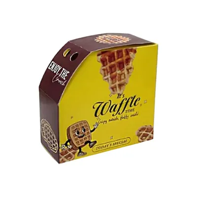 Designer, Premium Single Waffle Box for Indoor and Outdoor Events (Pack-100 Pcs)