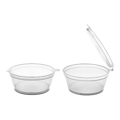 200pcs, 25 ml Mini Dip Sauce, Chutney Packaging Cups with Attached Lid