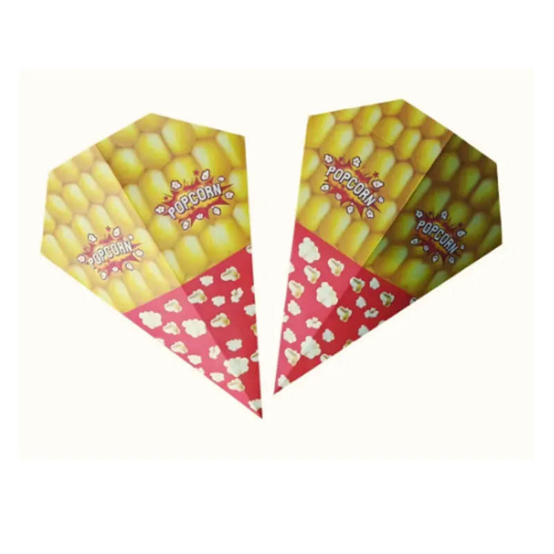 Small Paper Popcorn Cone for Serving At Cinemas, Fairs, Events (Pack-100 Pcs)