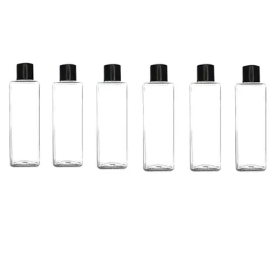 100 ml Plastic Square Flip Top Cap Bottle for Shampoo, Lotions, Oil, Perfume, Lotions, Food Graded, Garden Sprayer (Pack-Pack of 500 Pcs)