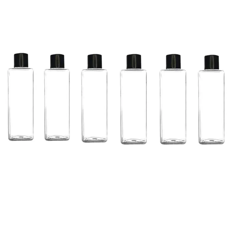 100 ml Plastic Square Flip Top Cap Bottle for Shampoo, Lotions, Oil, Perfume, Lotions, Food Graded, Garden Sprayer (Pack-Pack of 500 Pcs)