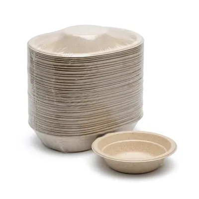 Chuk 500 ml Biodegradable Delivery Round Container for Parties, Catering & Family Events (Pack-500 pcs)