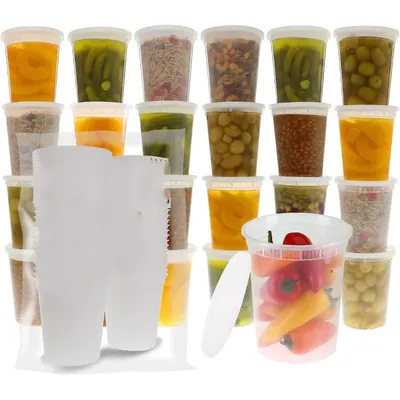 1000 ml Transparent Takeout Food Containers, Reusable Microwave & Freezer Safe Clear Leakproof Meal Box for Food Delivery (Pack-500 pcs)