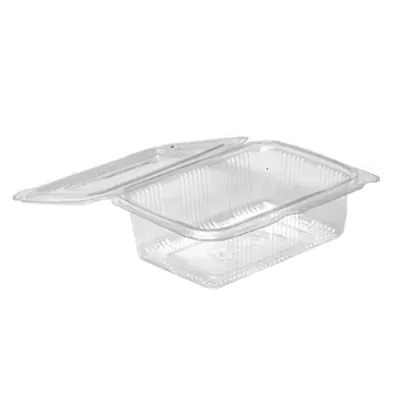 1500 Pcs, 500 ml PET Hinged Transparent Container for Snacks, Cookies Packaging (Weight 60 kg)