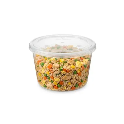 750 ml Transparent Takeout Food Containers, Reusable Microwave & Freezer Safe Clear Leakproof Meal Box for Food Delivery (Pack-500 pcs)