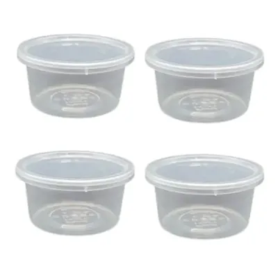400 ml Plastic Food Containers with Lids, Reusable Microwave & Freezer Safe Transparent Box for Commercial Food Delivery (Pack-500 pcs)