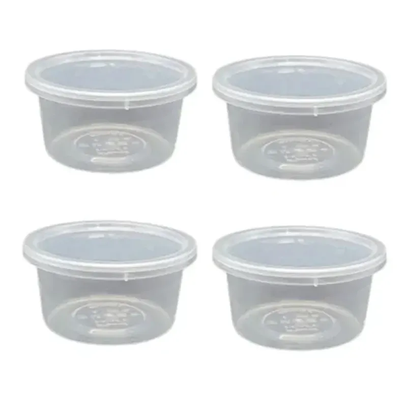 400 ml Plastic Food Containers with Lids, Reusable Microwave & Freezer Safe Transparent Box for Commercial Food Delivery (Pack-500 pcs)