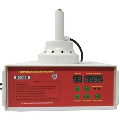 BOSS PACK 20-80 mm Induction Sealer For Fully Airtight Sealing Plastic & Glass Bottle Caps