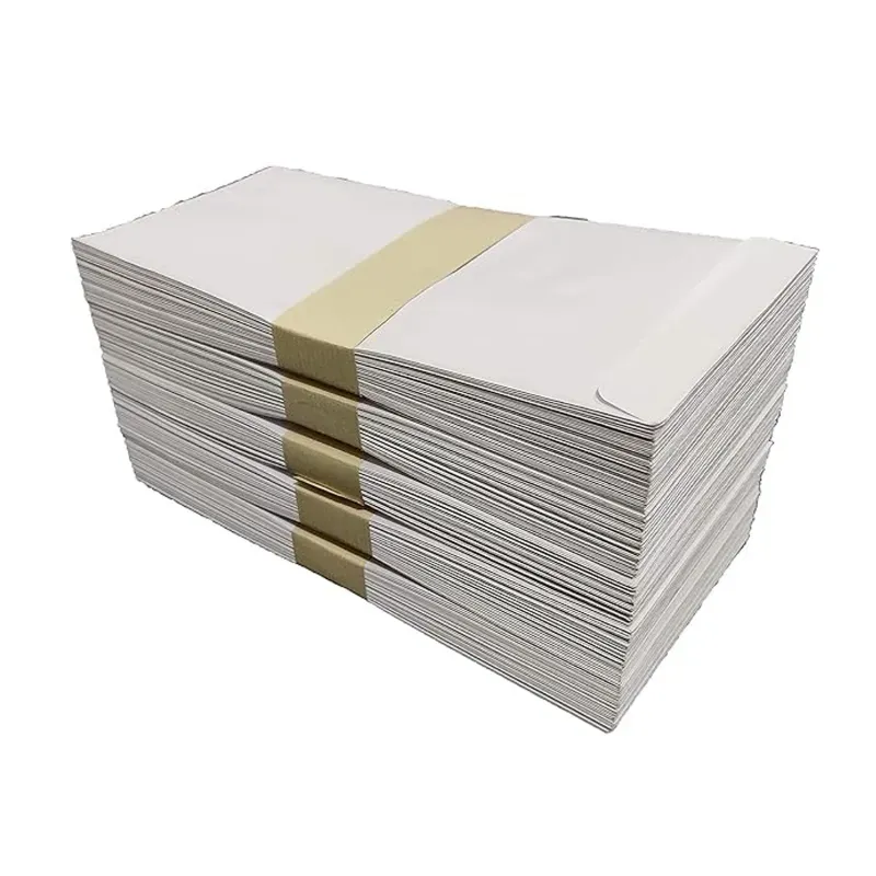 250 Pcs, 9 x 4 Inch Super 100 GSM White Paper Envelopes for Packaging Purpose