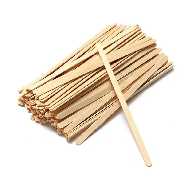 500 Pcs, 4.4 Inch Disposable Wooden Stirrer Sticks for Tea & Drinks