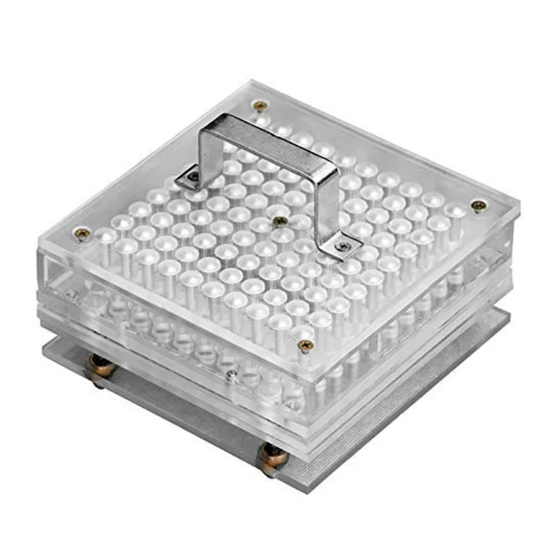 PATCO PHARMA 100 Holes Acrylic-Manual Empty Capsule Filling Machine (Size 5 Capsule, 150 Mg Powder Filling)