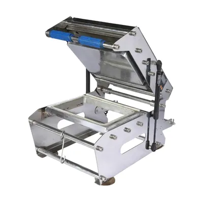 YPS Classic Heavy Duty 100 x 137 mm Tray Sealing Machine for 250 g Containers Commercial Grade Food Packaging Heat Sealer