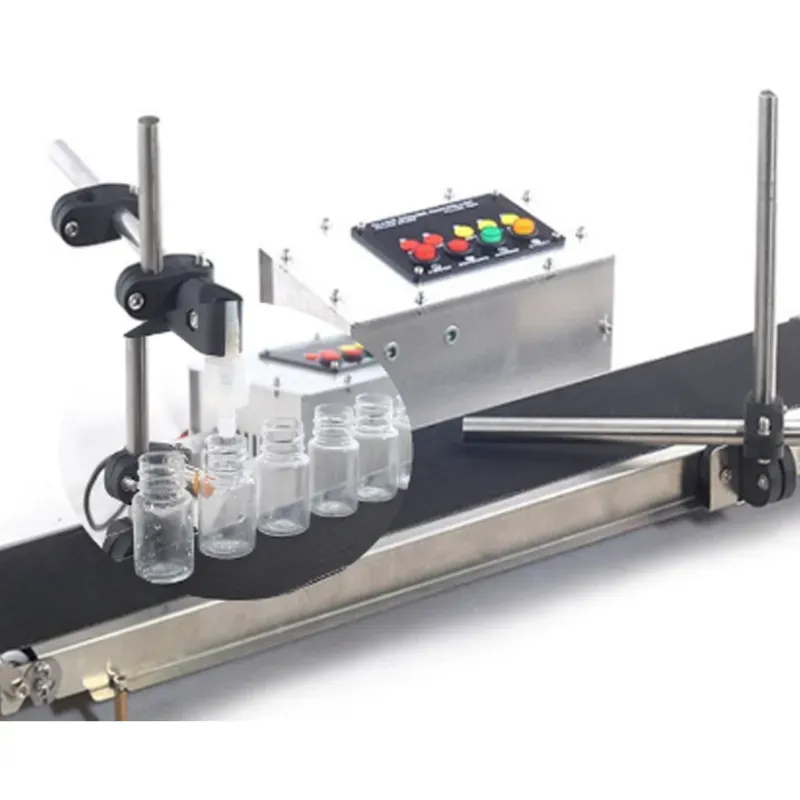 Mahalaxmi Machines Horizontal 5 ml to 2000 ml Milk/Butter Milk Filler Machine with Conveyor Belt