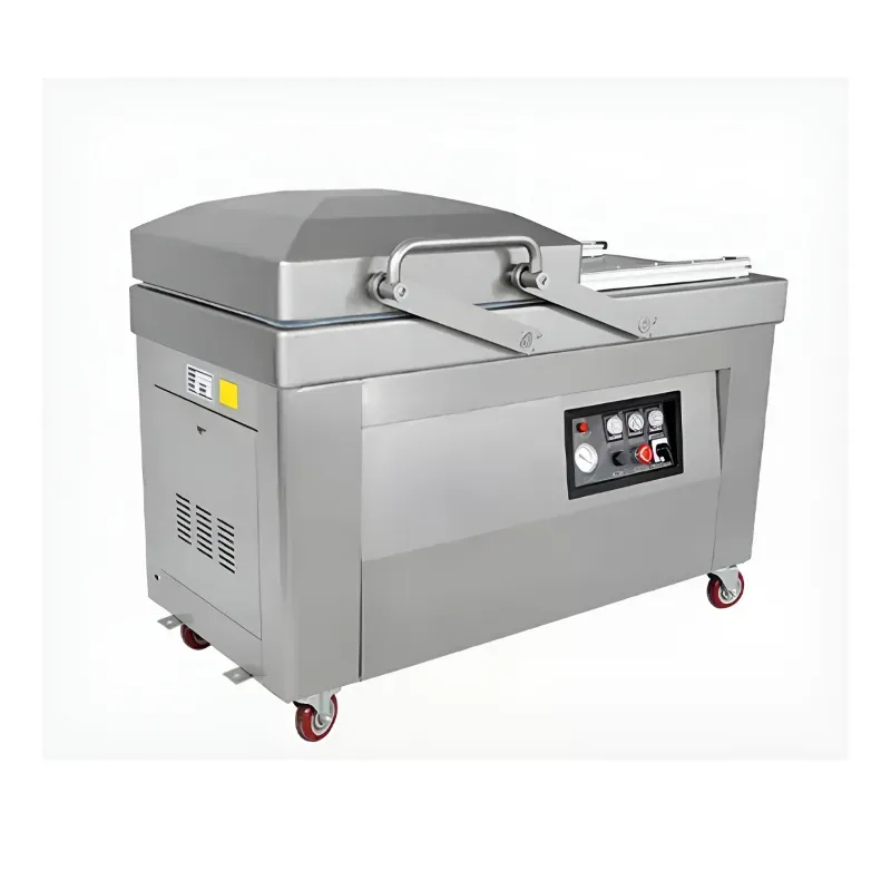 Hualian Double Chamber 500 mm Sealing Length Vacuum Sealing Machine for Commercial and Industrial Usage