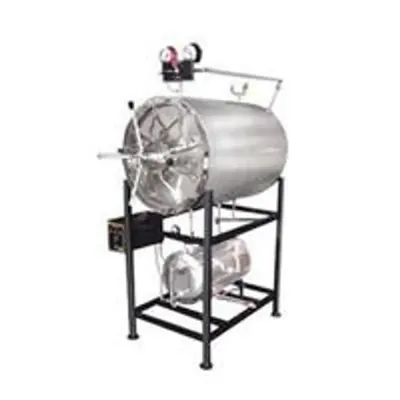 Automatic High Pressure Cylindrical Autoclave Horizontal Machine, 400 x 600 mm, 3
