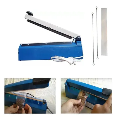 MS Impulse Type Hand Sealer Machine with 8 Inch Sealing Length and 2 mm Sealing Width