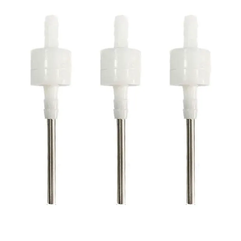3 Pcs 8 mm Stainless Steel 304 Liquid Filling Nozzles with Built-In Check Valve for Liquid Filler Machines