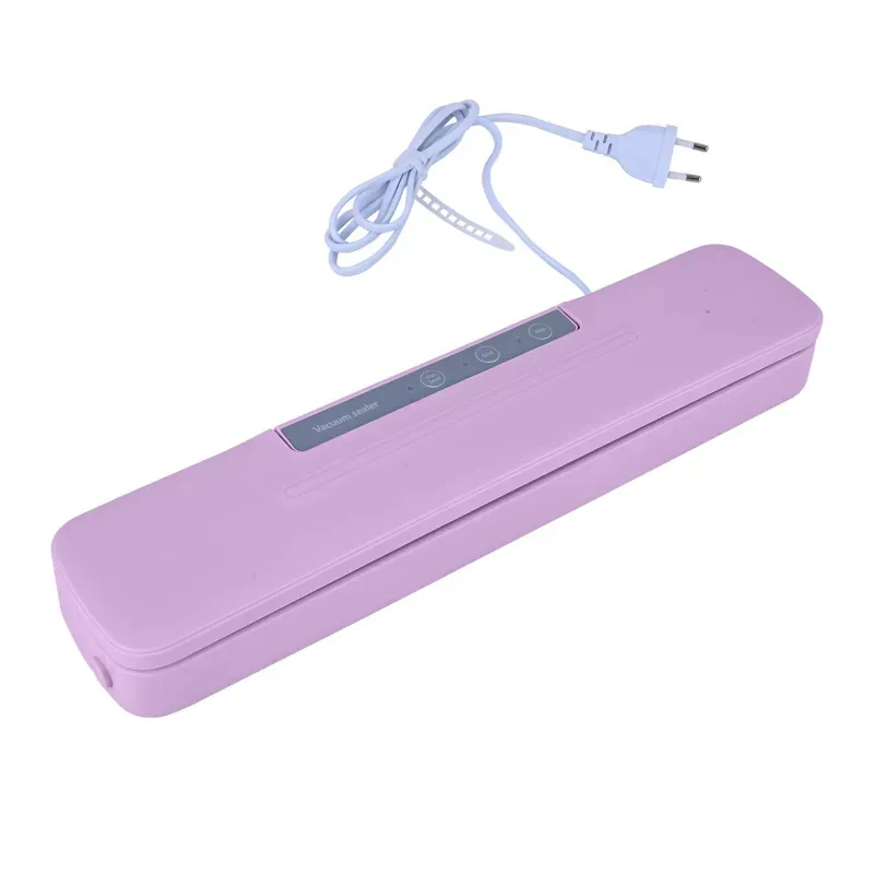 Giga Watts (Model-QH-66-P) Pink Mini Portable Vacuum Sealer With Buzzer Sound Bag cutter