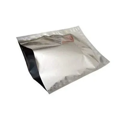 HORECA DISPOSABLE 5 x 7 Inch 140 Pcs Food Packing Fold Top Leak Resistant Rectangular Silver Poly Momo Pouch