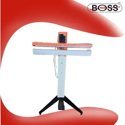 BOSS PACK Impulse Type Economy Model 12 Inch Foot Sealer of 1.6 mm Sealing Width