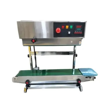 Mahalaxmi Stainless Steel Continuous Vertical Band Sealer Machine With Manual Stand (Heavy Duty Model), 750 W