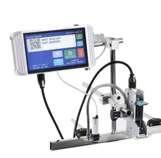 Universal Seal 7 Inch Screen Size Online Printer with 12.7 mm Printing Head, without Cartridge (Stands Included)