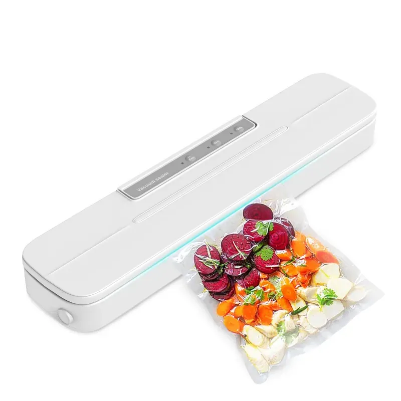 Giga Watts (Model, QH-66-W) White Mini Portable Vacuum Sealer With Buzzer Sound Bag cutter