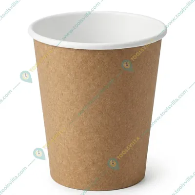 200 ml Regular, Disposable Double Wall (Kraft) Paper Glass, 240+280 GSM for Picnic, Travel, Food Truck (Pack-1000 PCS)