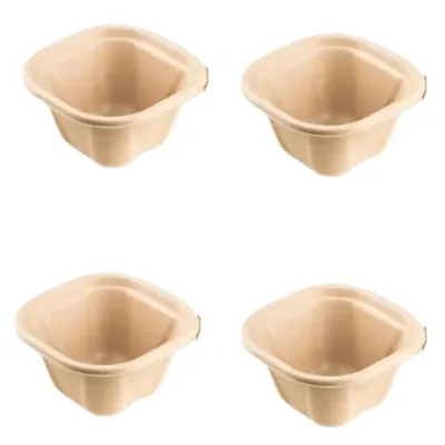 Chuk 500 ml Biodegradable Delivery Container 500pcs, Sugarcane Bagasse Bowl for Parties Family Events