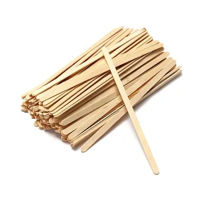 500 Pcs 5.5 Inch Biodegradable Wooden Stirrer Sticks
