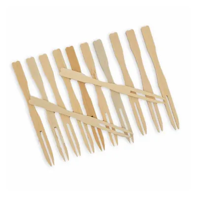 350 Pcs, 3 Inch Disposable Wooden Fruit Fork Sets for Snacks, Appetizers, and Desserts