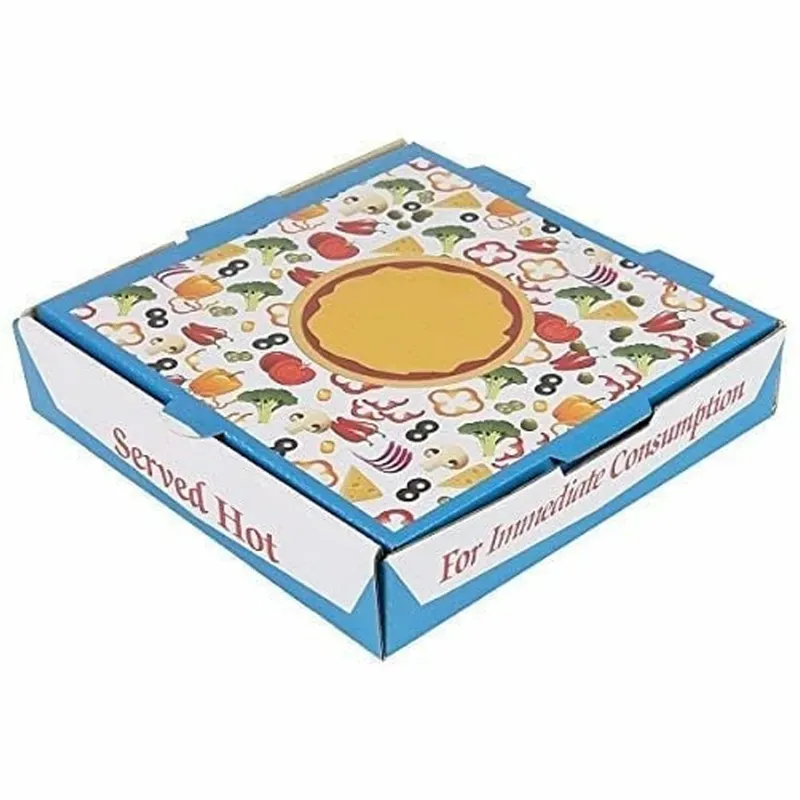 6 Inch, Disposable white Generic Pizza Boxes for Picnic, Travel (Pack of 1000 Pcs)