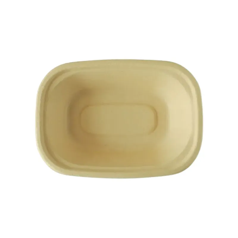 PAAVAN 500 ml, Disposable Bagasse Bowls with Lid for Serving Snacks and Dinner (Pack-50 Pcs)