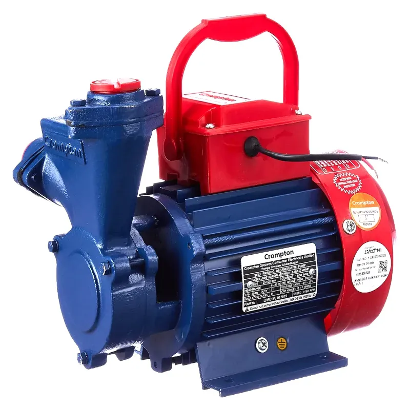 Crompton 1 HP Single Phase Self Priming Monoblock Pump, 118 ft Max. Head, 25 x 25 mm (Mini Samudra I)