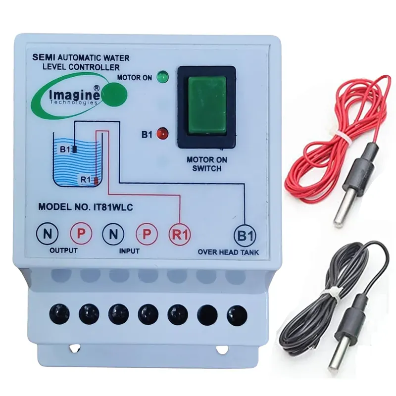 Imagine Technologies Semi Automatic Water Level Controller with SS Sensor (White, IT81WLC)