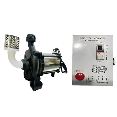 0.5 HP Single Phase Mini Openwell Pump 72 ft max head with Control Panel