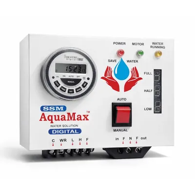 SSMAQUAMAX SSM Aquamax Fully Automatic Water Level Controller, Digital Automatic/Manual Motor Controller, 1 Year Warranty