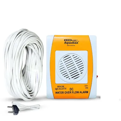 SSMAQUAMAX SSM Aquamax Battery Operated Water Tank Alarm Bell Overflow Protection, 15 m Wire, Sensors