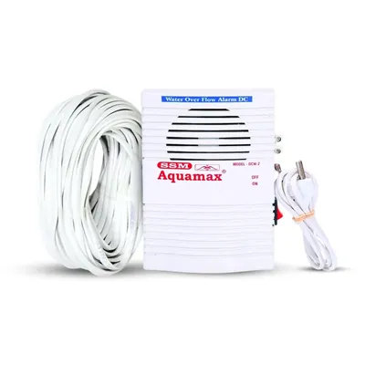 SSMAQUAMAX SSM Aquamax Battery Operated Water Tank Alarm Bell Overflow Protection 15 m Wire & Sensors Included