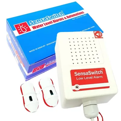 SensaSwitch Water Tank Low / Empty Level Alarm (Bird Chirp) (Model, LLA) with Water Sensor, 1 Year Warranty